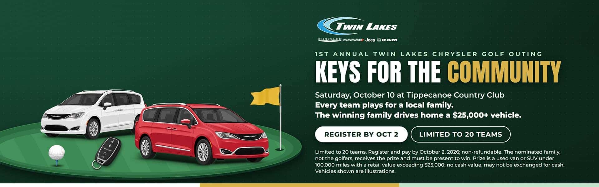 Keys for the Community 1st Annual Golf Outing Twin Lakes Chrysler