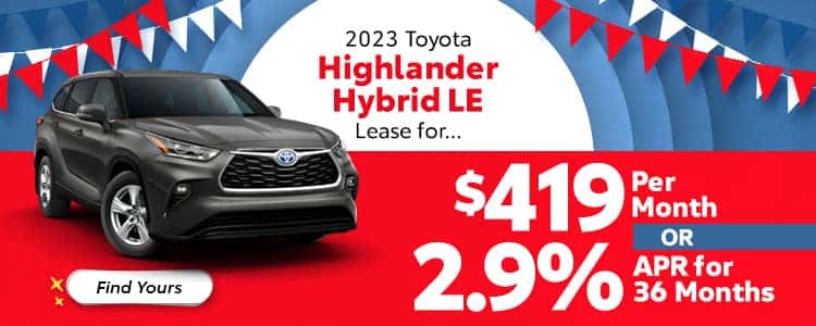 Current New Toyota Specials Offers | Hendrick Toyota Concord