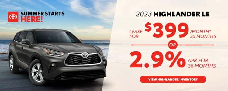 Current New Toyota Specials Offers | Hendrick Toyota Concord