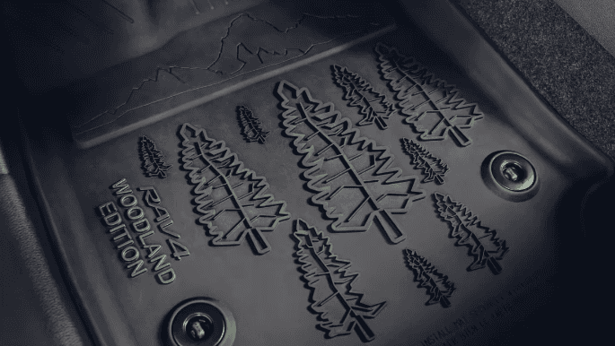 Floormats of the 2023 Toyota RAV4 Hybrid Woodland Edition