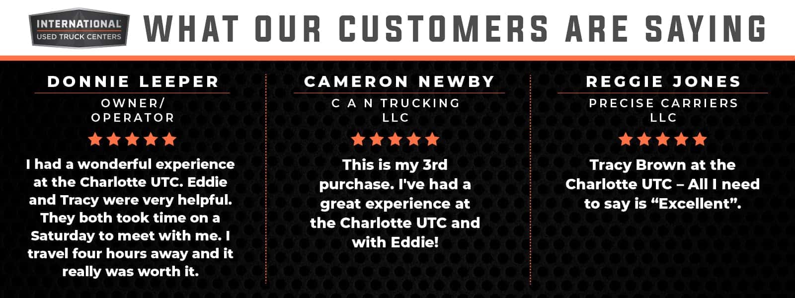 UTC of Charlotte Review Card