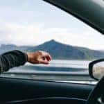 Hand Outside Car Window