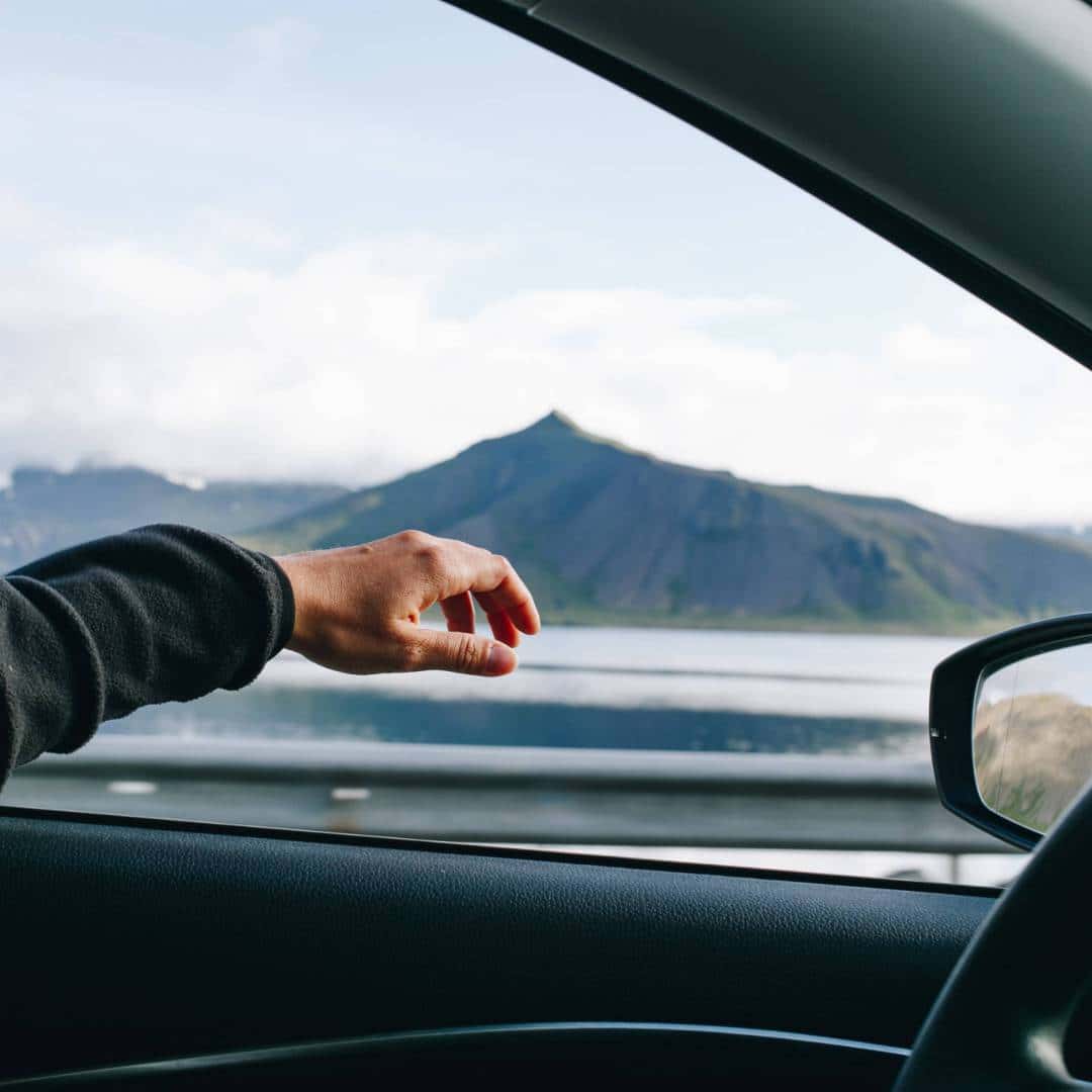 Hand Outside Car Window