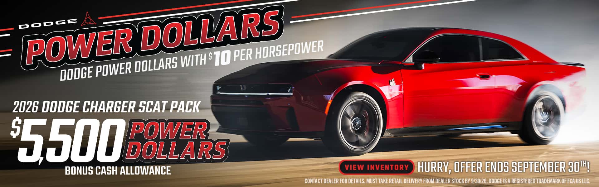 2026 charger scat pack power dollars
