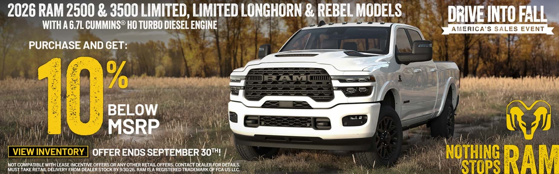 2026 Ram 2500/3500 10% MSRP