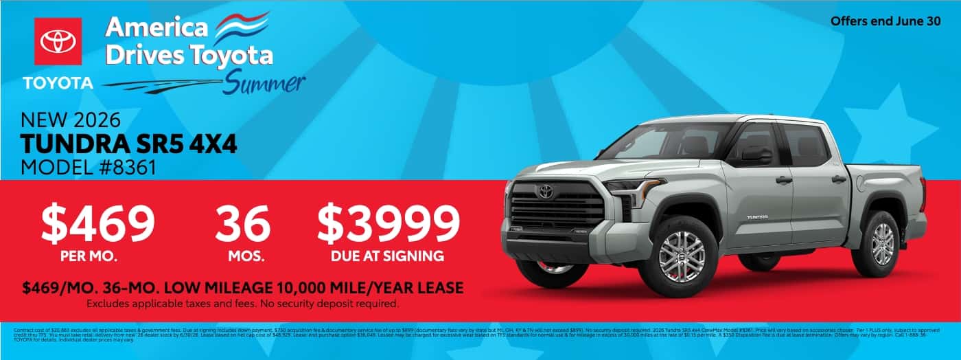 2026 Toyota Tundra June Lease Offer