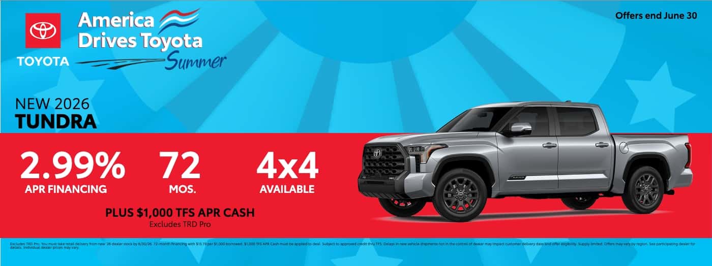 2026 Toyota Tundra June APR Offer