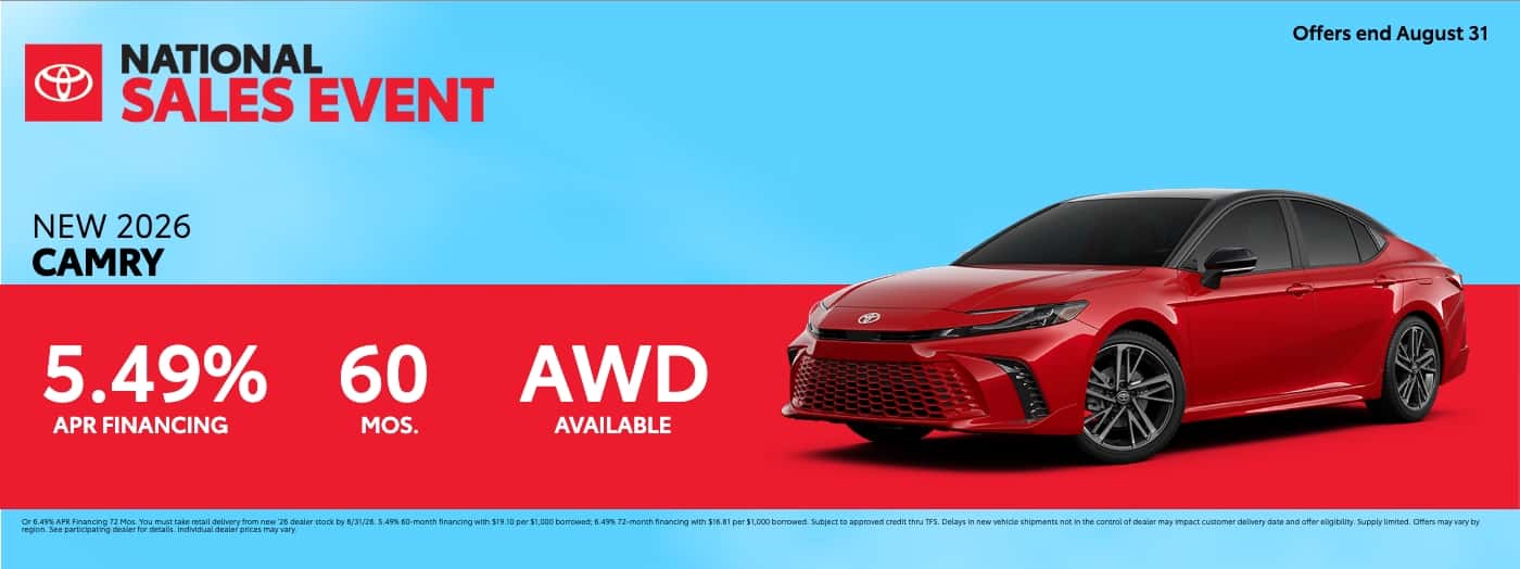 2026 Toyota Camry Offer for August