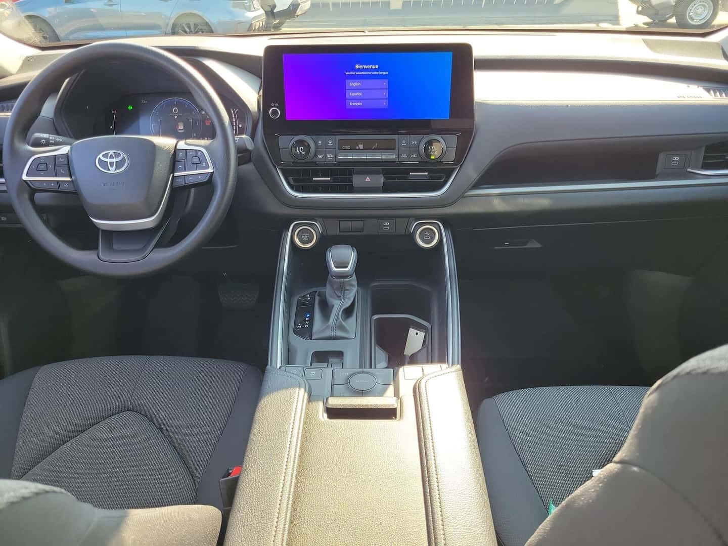 Touchscreen infotainment display inside the 2026 Toyota Grand Highlander