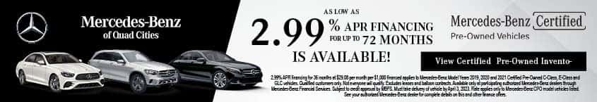 2.99% APR Financing Pre-Owned