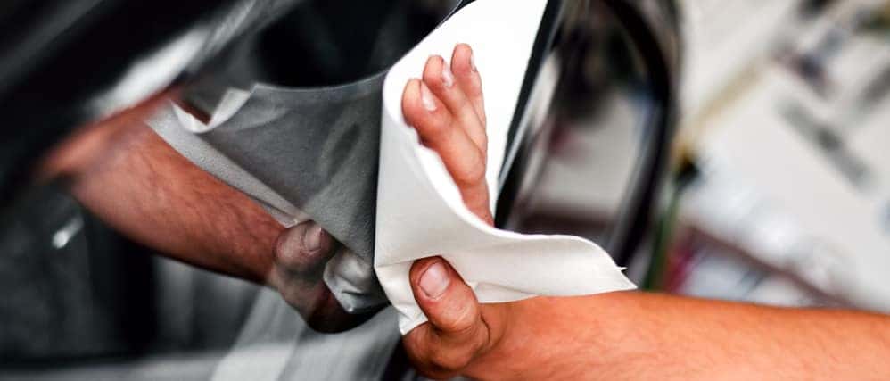 Hand Washing Car Window