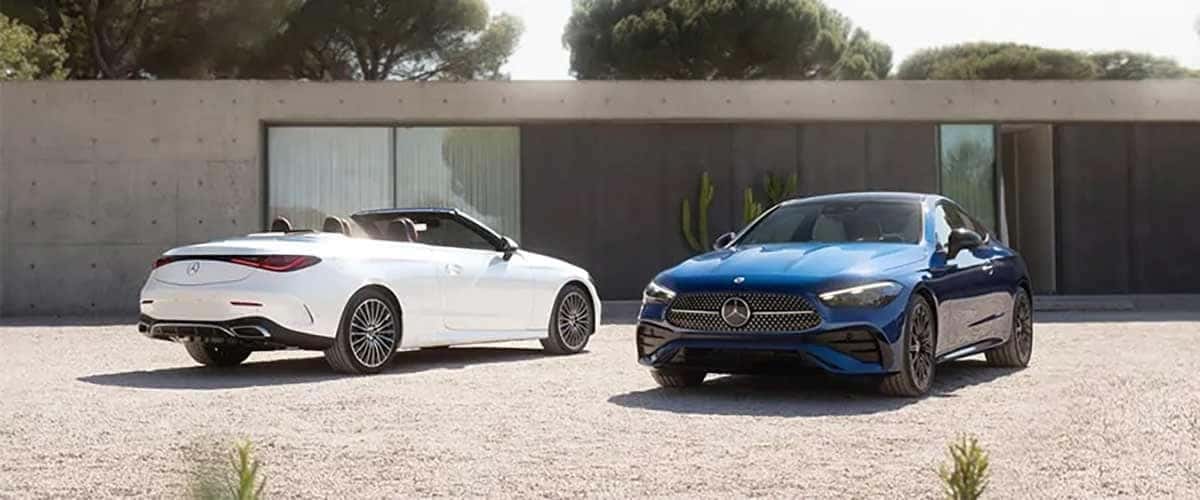 Mercedes-Benz CLE Coupe Cabriolet exterior two colours