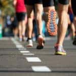 Marathon running race