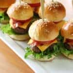 Mini hamburger sliders