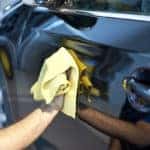Wiping exterior of car