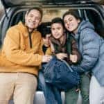 Family in an SUV