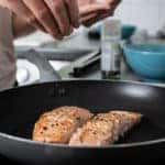 cooking salmon