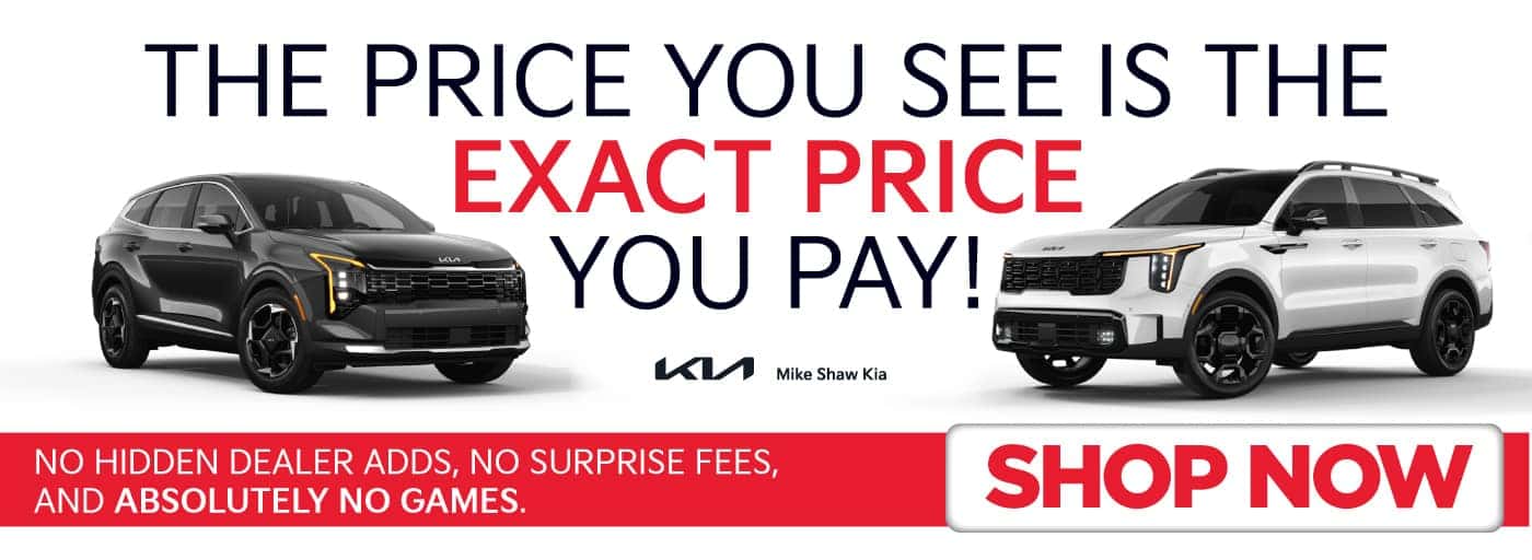 The price you see is the exact price you pay! No hidden dealer adds, no surprise fees, and absolutely no games.