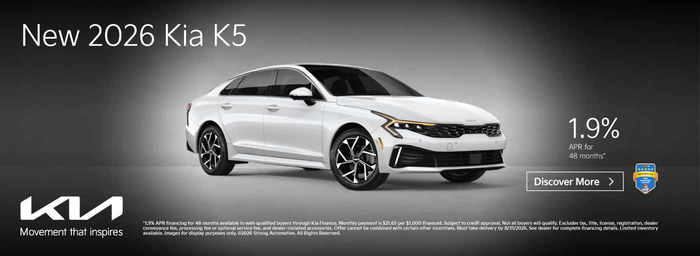 NEW 2026 KIA K5 1.9% APR / 48 MONTHS*