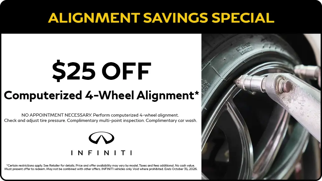 INFINITI ALIGNMENT OFFER - Denver, Colorado