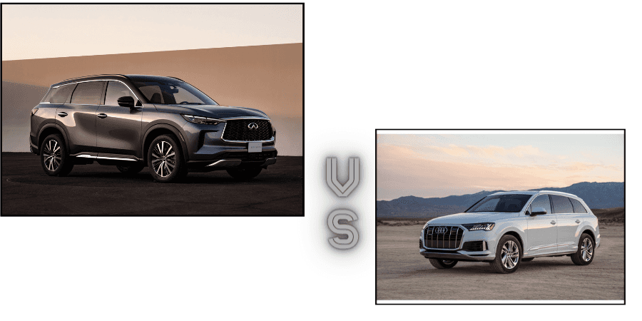 2022 INFINITI QX60 vs Audi Q7 2022 INFINITI QX60 vs 2022 Audi Q7