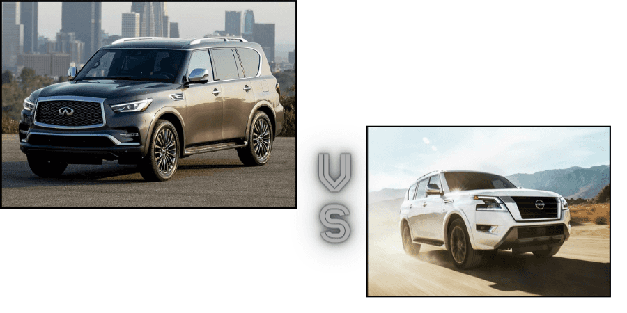 2022 INFINITI QX80 compared to Nissan Armada 2022 INFINITI QX80 vs 2022 Nissan Armada