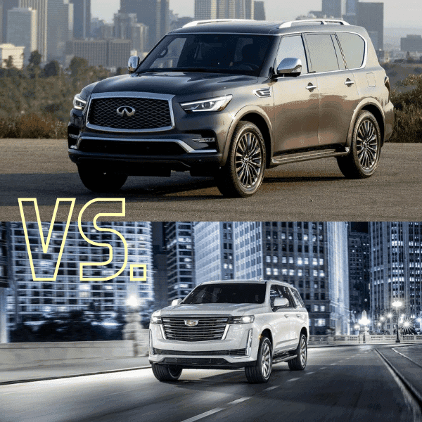 2022 INFINITI QX80 vs 2022 Cadillac Escalade SUVs in Colorado