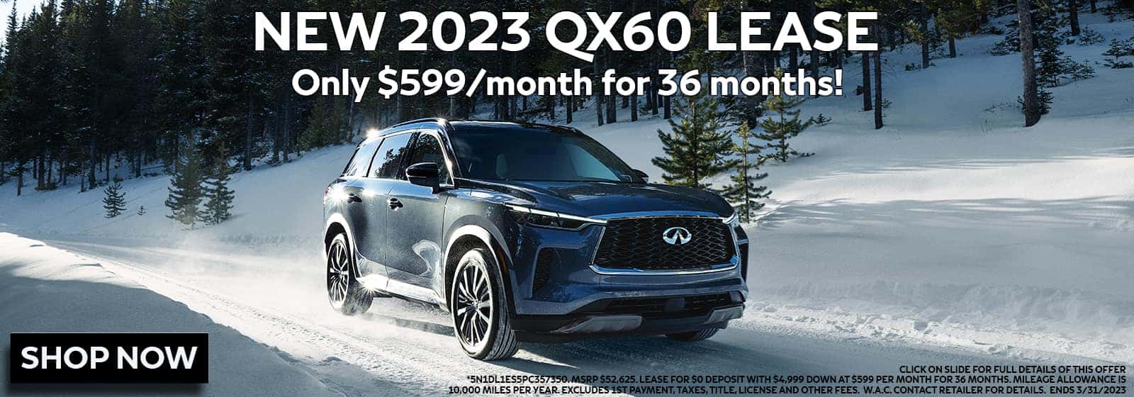 2023 INFINITI QX60 Lease Offer in Denver, Colorado