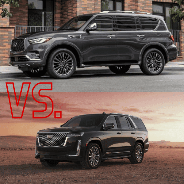 2023 INFINITI QX80 vs 2023 Cadillac Escalade SUVs in Colorado