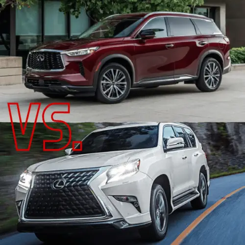 Compare the 2023 INFINITI QX60 with the 2023 Lexus GX in Colorado