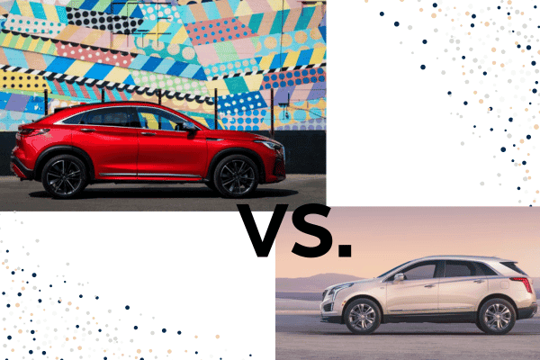 2024 INFINITI QX55 Compared to the 2024 Cadillac XT5 2024 INFINITI QX55 Compared to the 2024 Cadillac XT5