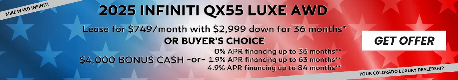 INFINITI QX55 OFFER