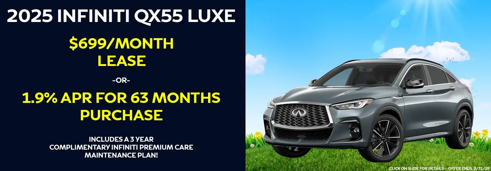 2025 INFINITI QX55 OFFER in Denver, Colorado