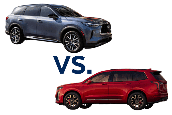 2025 INFINITI QX60 Compared to Cadillac XT6 2025 INFINITI QX60 and Cadillac XT6 Compared