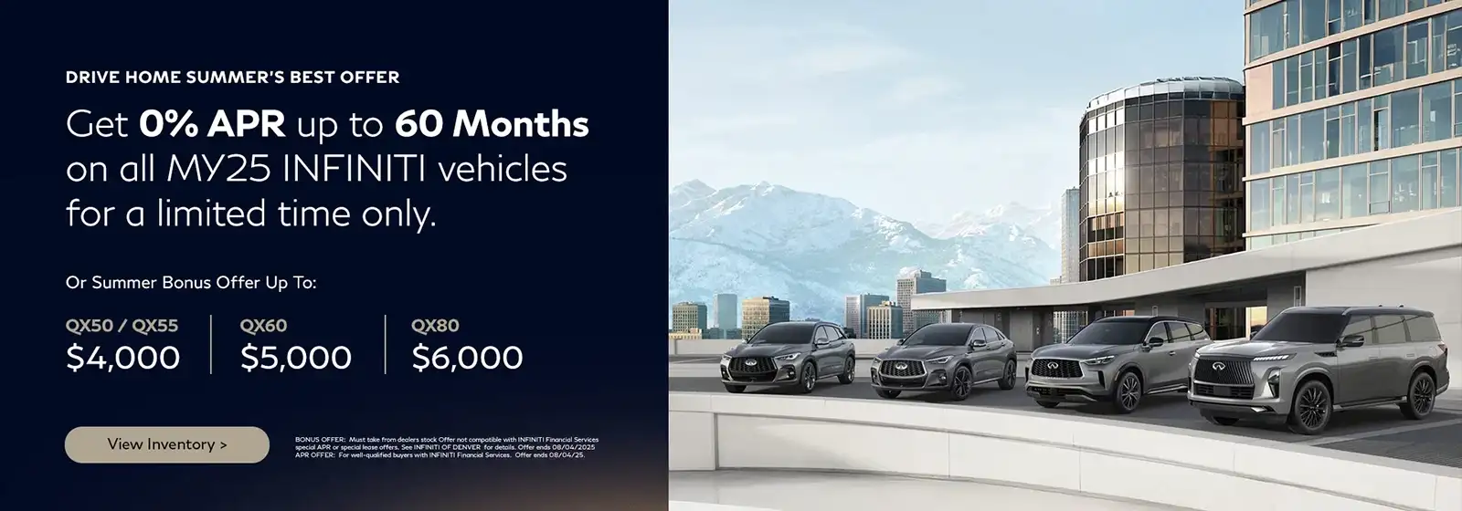 Denver, Colorado INFINITI Special Financing Offers