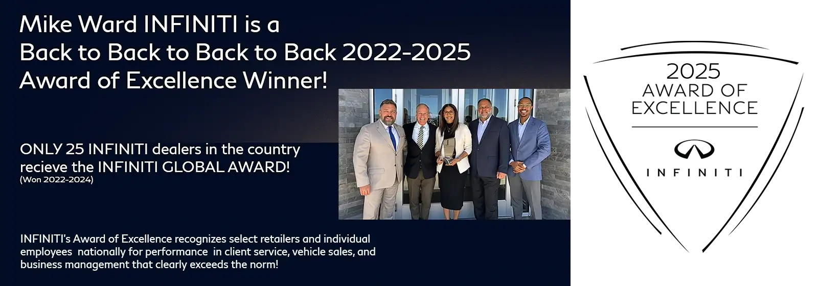 2025 Award of Excellence Winner - Mike Ward INFINITI