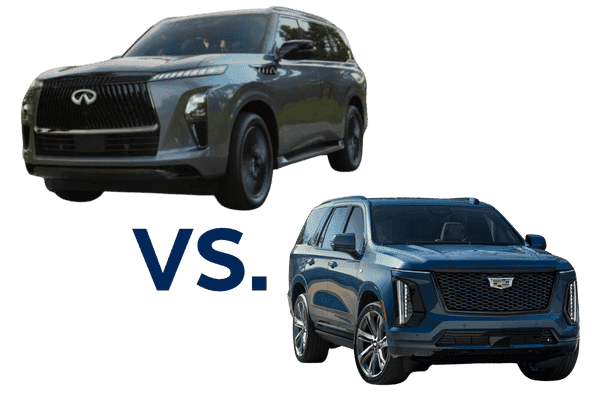 2026 INFINITI QX80 compared to Cadillac Escalade 2026 INFINITI QX80 compared to Cadillac Escalade