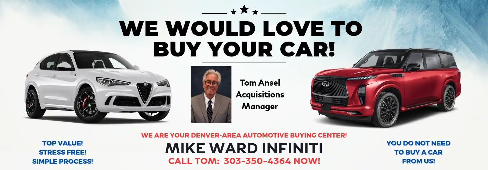Mike Ward Will Buy Your Car!