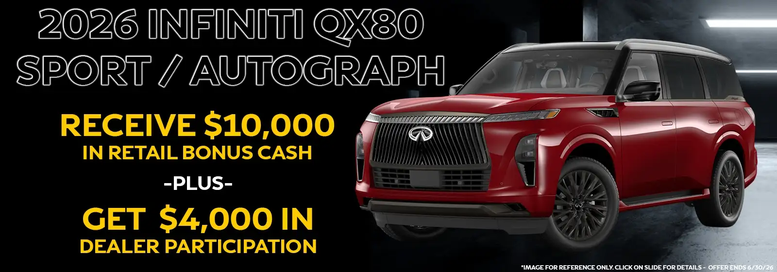 2026 INFINITI QX80 OFFER in Denver, Colorado