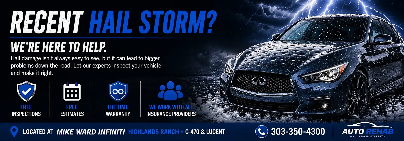 Auto Rehab - Hail Damage Repair in Denver, Colorado
