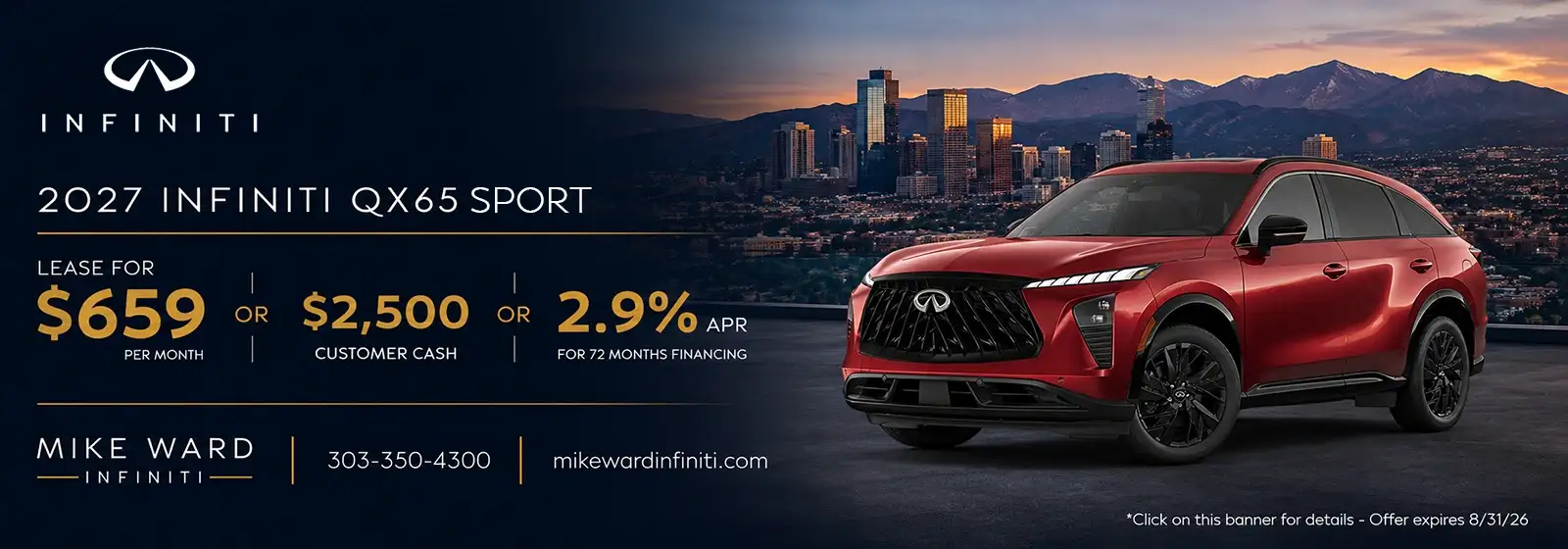 2027 INFINITI QX65 OFFER in Denver, Colorado
