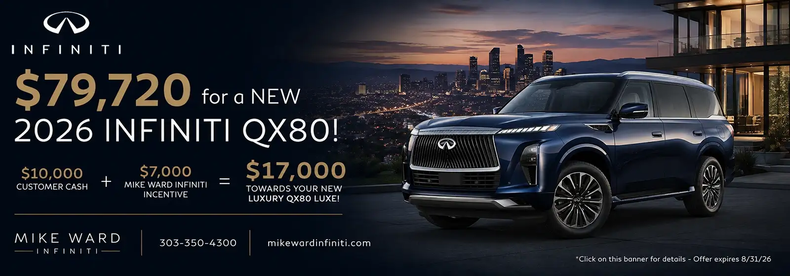 2026 INFINITI QX80 OFFER in Denver, Colorado