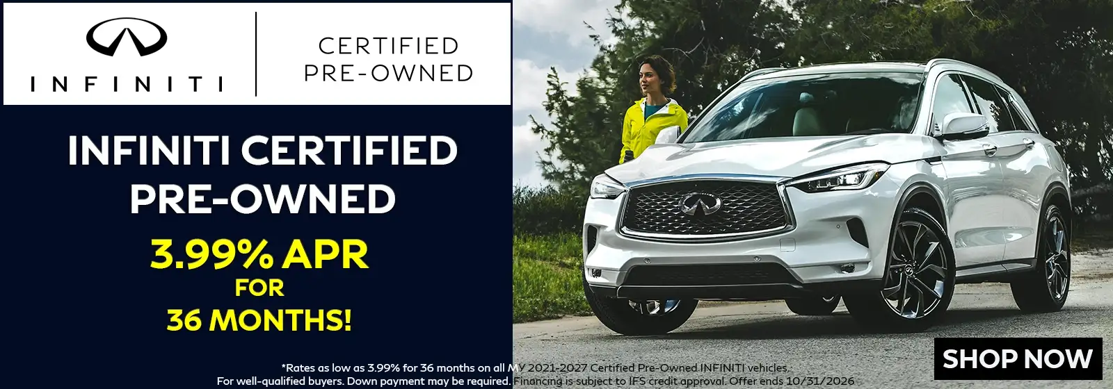 INFINITI CPO Offer - 3.99% APR in Denver, Colorado