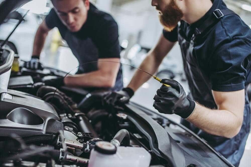 Oil Change at Service Center