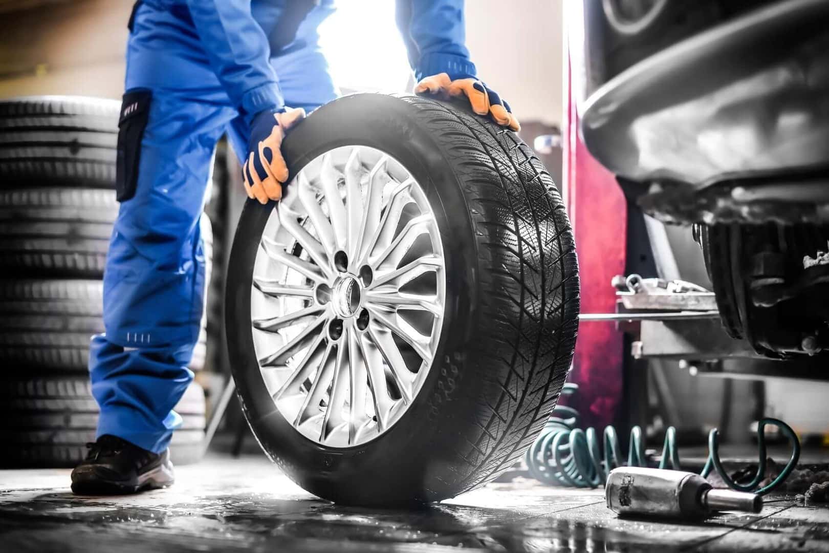 Rolling out a new tire