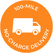 100-Mile No Charge Delivery
