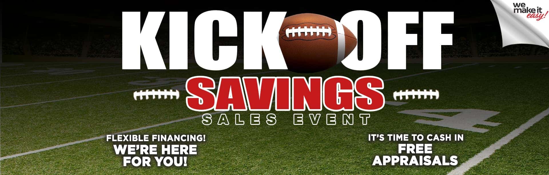 Kick Off Savings Sales Event