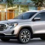 Silver 2019 GMC Terrain parked curbside