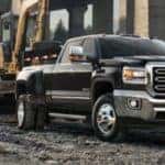 2019 gmc sierra parked on a work site