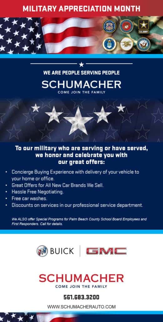 Military Appreciation Special Schumacher Buick GMC of West Palm Beach